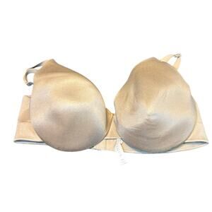 Cacique Lane Bryant 42D Nude T-Shirt Bra Lightly Lined Underwire Smooth